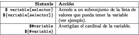 \begin{displaymath}\vline
\begin{tabular}{r\vert l}
\hline
{\bf Metacaracteres} ...
...ar93 }: somos el super-usuario. \\
\hline
\end{tabular}\vline
\end{displaymath}